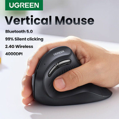 UGREEN Multi-Mode Vertical Mouse - Black - MU008 - Image 2
