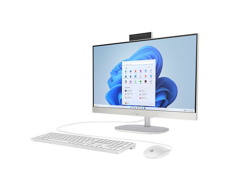 HP 23.8-inch All-in-One 24-cr0032l PC, Intel Core i5-1334U, 13th Generation (up to 4.6 GHz), 8 GB DDR4-3200 MT/s, 512 GB PCIe® NVMe™ M.2 SSD (White) - Image 2