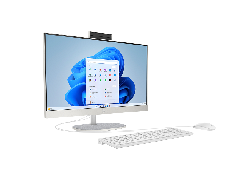 HP 23.8-inch All-in-One 24-cr0032l PC, Intel Core i5-1334U, 13th Generation (up to 4.6 GHz), 8 GB DDR4-3200 MT/s, 512 GB PCIe® NVMe™ M.2 SSD (White) - Image 3