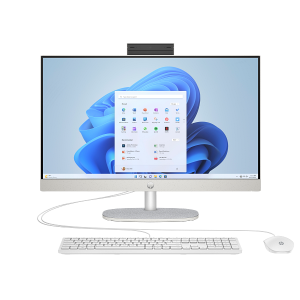 HP 23.8-inch All-in-One 24-cr0032l PC, Intel Core i5-1334U, 13th Generation (up to 4.6 GHz), 8 GB DDR4-3200 MT/s, 512 GB PCIe® NVMe™ M.2 SSD (White)