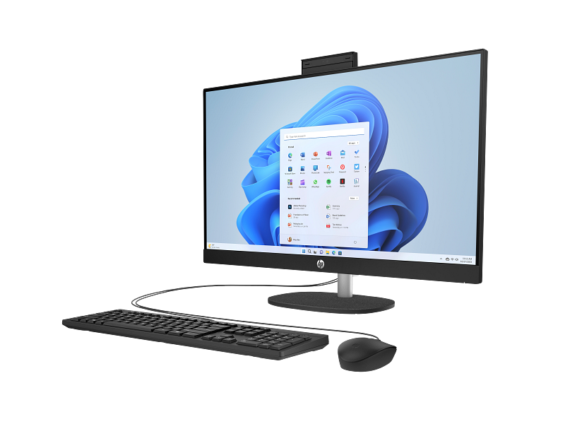HP All-in-One 27-cr0086nh PC, Intel Core i7 1355U, 8GB DDR4 3200, 512GB PCIe NVMe M.2 SSD, Free DOS, 27" FHD, No ODD, Realtek RTL8852BE Wi-Fi 6 (2x2) and Bluetooth 5.3 (A99BNEA) - Image 2