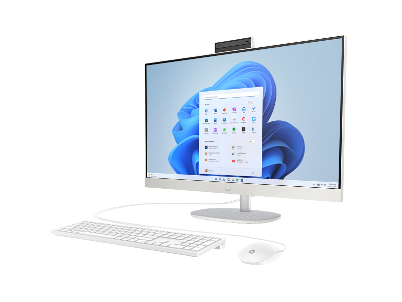 HP All-in-One 27-cr0154nh (White)/cr0155nh (Black) PC, Intel Core i7 1355U, 8GB DDR4 3200, 512GB PCIe NVMe M.2 SSD, Free DOS, 27-Inch FHD Touch Screen, Realtek Wi-Fi 6 (1x1) and Bluetooth 5.3 - Image 3