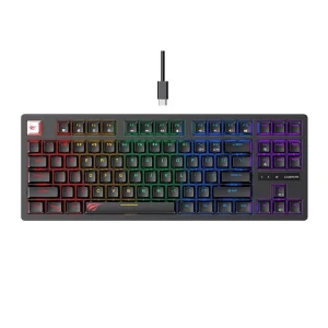 Havit Gamenote KB892L Backlit Mechanical Gaming Keyboard, RGB, 87-Key TKL & USB-C