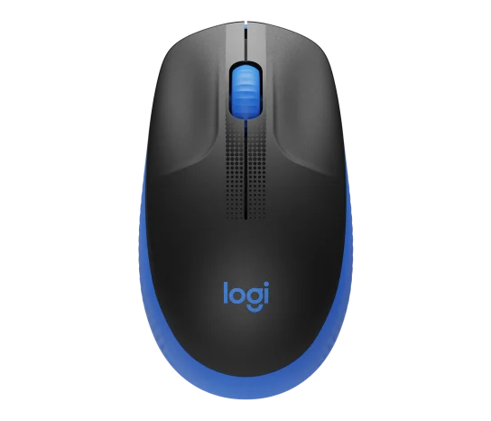 Logitech M190 Full-Size Ergonomic Wireless Mouse - Blue/ Black/ Grey - Image 6