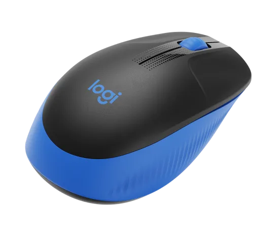 Logitech M190 Full-Size Ergonomic Wireless Mouse - Blue/ Black/ Grey - Image 7