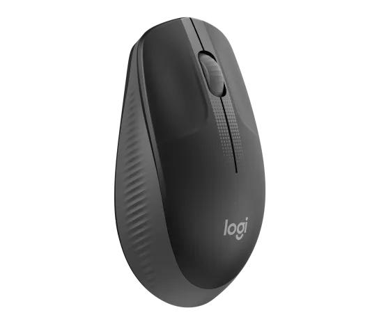 Logitech M190 Full-Size Ergonomic Wireless Mouse - Blue/ Black/ Grey - Image 4