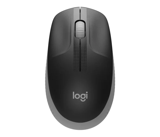 Logitech M190 Full-Size Ergonomic Wireless Mouse - Blue/ Black/ Grey