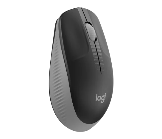 Logitech M190 Full-Size Ergonomic Wireless Mouse - Blue/ Black/ Grey - Image 2