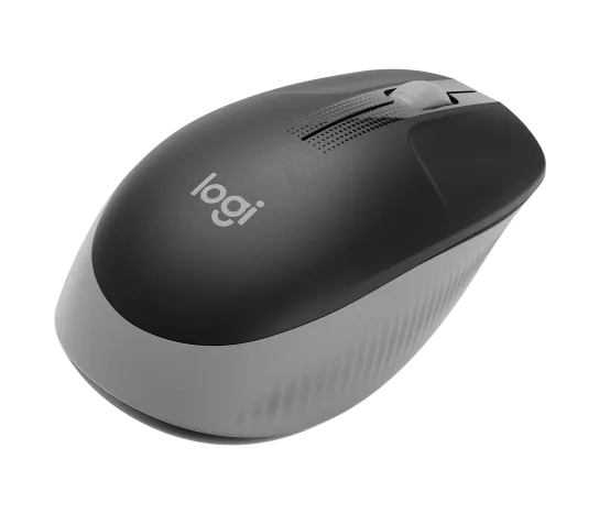 Logitech M190 Full-Size Ergonomic Wireless Mouse - Blue/ Black/ Grey - Image 3